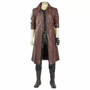 Devil May Cry V DMC5 Dante Outfit Cosplay Costume Leather Coat