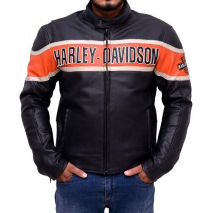 MJ0027 - Harley Davidson Victory Lane Leather Jacket