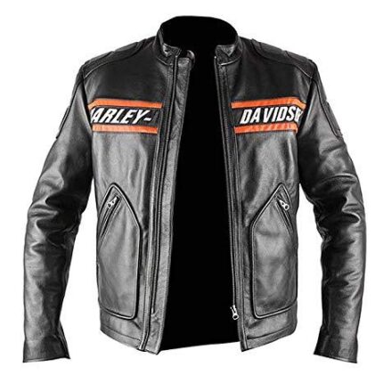 WWE Bill Goldberg Harley Davidson Biker Vintage Motorcycle Leather Jacket