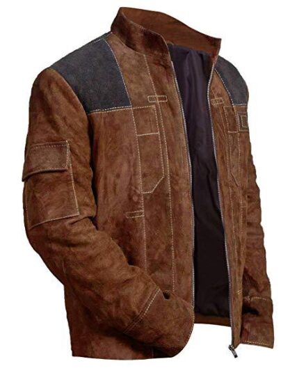 Movie Han Solo Jacket Star Wars Story Cosplay laft side