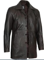 Brown Leather Jacket Men - Natural Distressed Leather Jackets for Men - Front