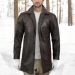 Brown Leather Jacket Men - Natural Distressed Leather Jackets for Men