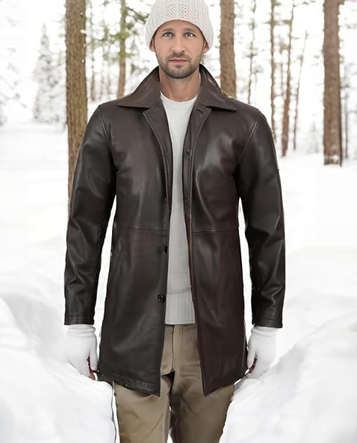 Brown Leather Jacket Men - Natural Distressed Leather Jackets for Men