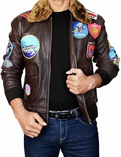 MJ0024 - Tom Cruise Top Gun Leather Jacket