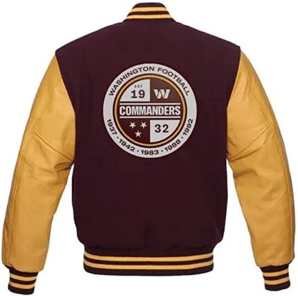 MJ0031 - Men’s Washington Varsity Jacket-back side