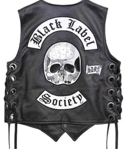 Black Label Society Black Vest with Patches