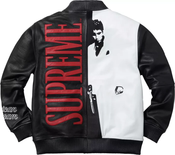 Al Pacino Scarface movie Jacket Tony Montana Real Leather Jacket - Back